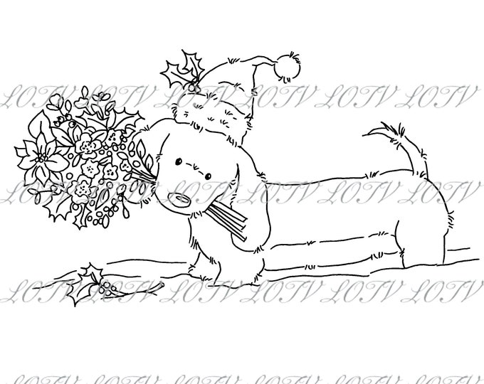 LOTV Digi Stamp - IH - Yule Dog - Digital