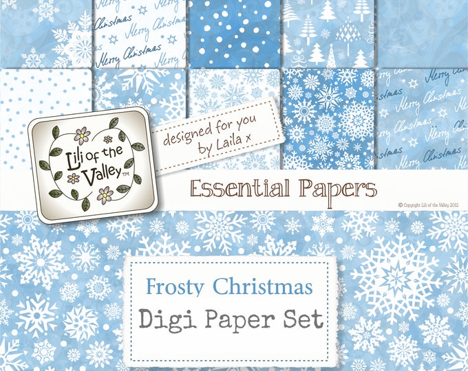 LOTV  Digi Backing Paper Set - LA - Frosty Christmas