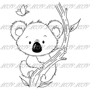 LOTV Digi Stamp - Koala, JPEG, Australia, Koala, Fauna selvatica, Digitale