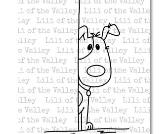 LOTV Digi Stamp - Peeping Dog