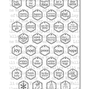 LOTV Digi Stamp Set- Weihnachts- Hexie Sentiment, Digital