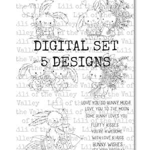 LOTV Digi-stempel - Fluffy Kisses-set