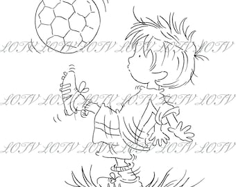 LOTV Digi Stamp - AS - Super Striker, JPEG, Boys, Men, Birthday, Male, Digital