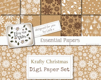 LOTV  Digi Backing Paper Set - LA - Krafty Christmas