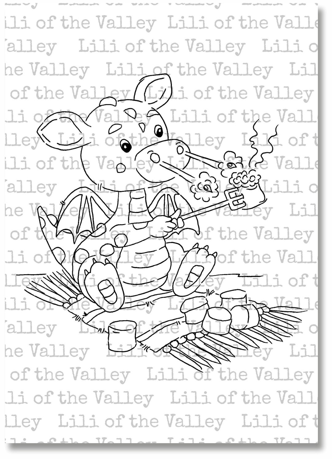 Digital JPEG AS Dragon Marshmallows - Etsy