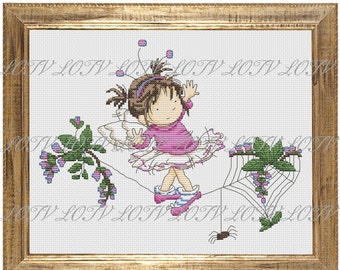 Telaraña de hadas para punto de cruz LOTV - Diagrama descargable - Patrón PDF