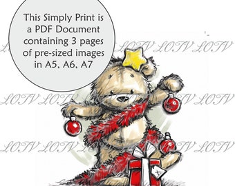 LOTV Full Colour Simply Print - CG - James Deck the Halls - 3 Page PDF Ready to Print Document, Digital
