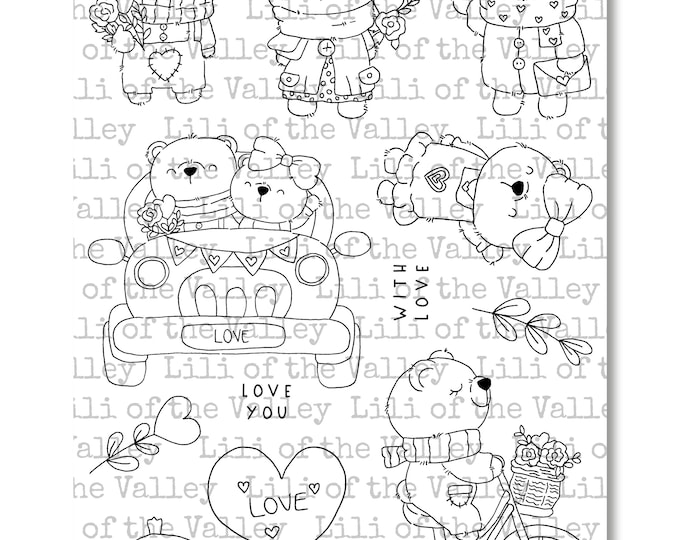 Sweet Bears - A5 Stamp Set