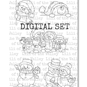 LOTV デジスタンプセット - 雪だるま、デジタル