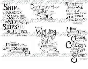 LOTV Digi Stamp Set - Quotables Life's Journey, JPEG, Digital