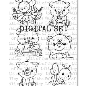 LOTV Digi-stempelset - Hi Honey, digitaal