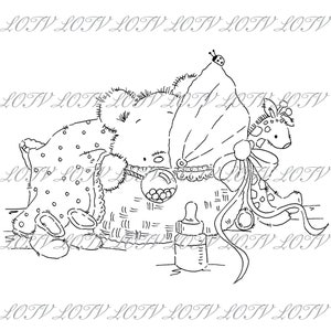 LOTV Digi Stamp - IH - Snuggle Time JPEG, Baby, Nieuwe baby, Geboorte, Digitaal