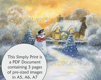 Lili of the Valley Full Colour Simply Print - Down the Lane, 3 Page Ready to Print PDF Document, Digital