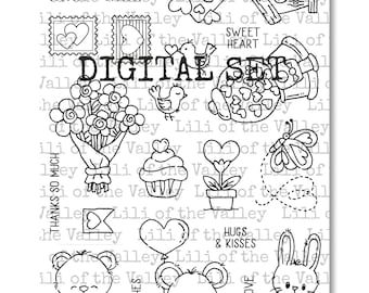 LOTV Digi Stamp Set - Sending Love, Digital