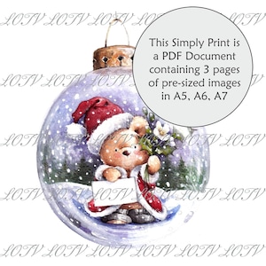 LOTV Full Color Simply Print - IH -Teddy Bauble, PDF Digital de 3 páginas