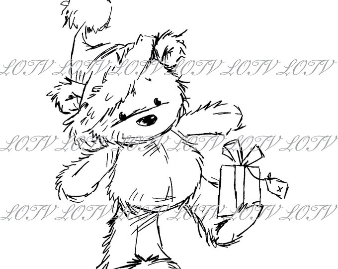 Lili of the Valley Digi Stamp - CG - James - Balancing Act, JPEG, Christmas, Xmas, Noel, Festive, Snow, Digital