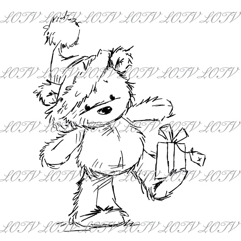 Lili of the Valley Digi Stamp CG James Balancing Act, JPEG, Christmas, Xmas, Noel, Festive, Snow, Digital image 1