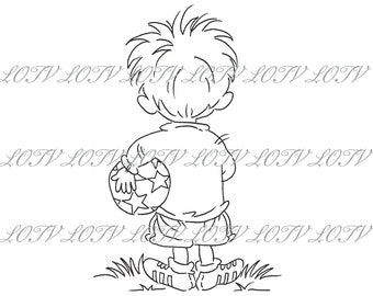 LOTV Digi Stamp - AS - The Beautiful Game, JPEG, Boys, Men, Birthday, Male, Digital