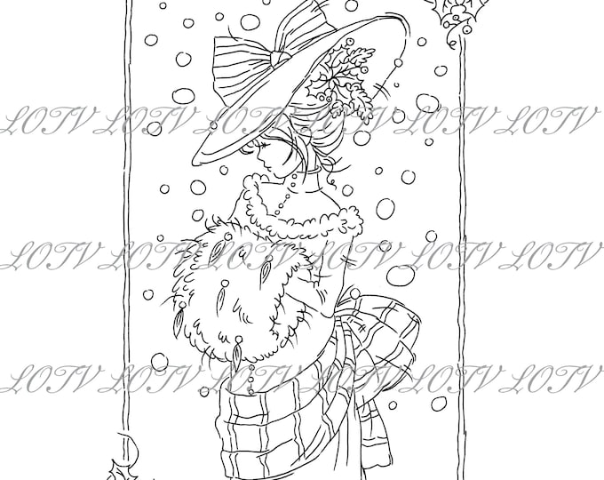 LOTV Digi Stamp - AS - Edwardian Christmas, JPEG, Digital