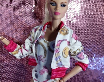 Moschino White Jacket for Barbie and Fashion Royalty