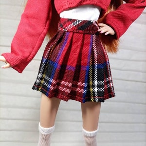 Pleated skirt etsy cheap
