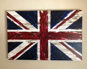 Churchill Rustic English Flag of England Royaume-Uni Union Jack Heritage