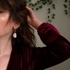 Linda // Statement Pearl Earrings image 2