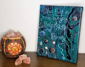 Enternity - Motivational, office art, positive phrase, abstract background
