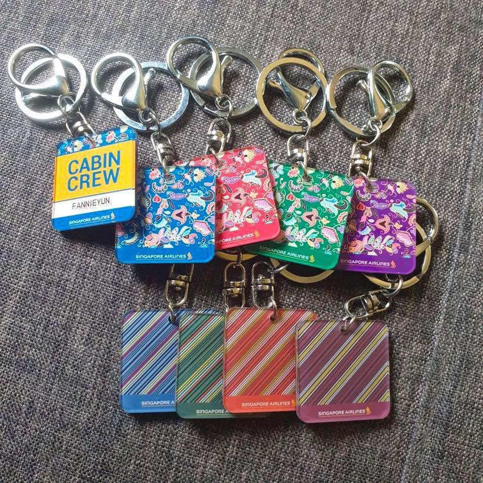Cabin Crew Keychain Kebaya Batik Minime V.2 With Customised Etsy