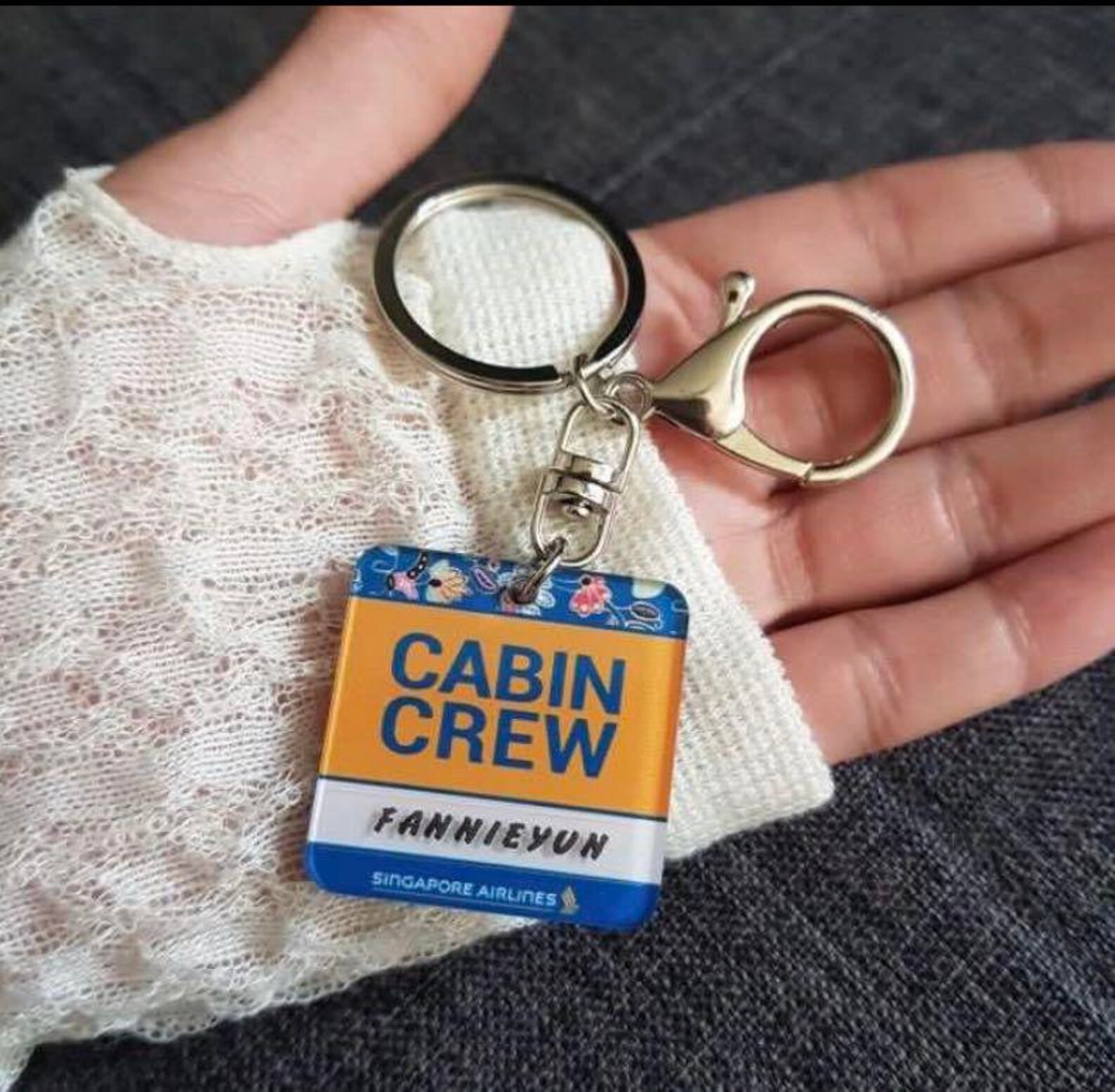 Cabin Crew Keychain Kebaya Batik MiniMe V.2 with customised Etsy