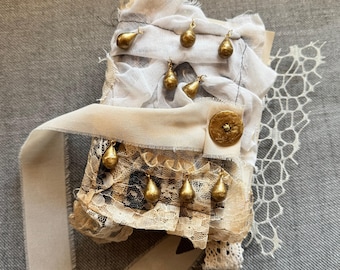 Fabric Junk Journal | Art Journal |  Junk Journal with Fabric Layers | Handmade Book
