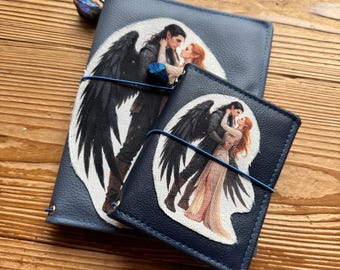 Fantasy Traveler's Notebook Cover | Handmade Vegan Leather Journal Cover | Passport & A5 | Gothic Romance Notebook | Made in Japan