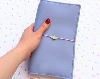 Handmade Regular size Traveler's Notebook Cover, synthetic leather: Ocean Creature Interior