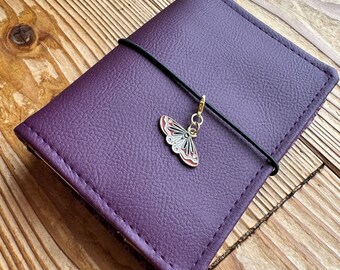 Passport Size Travel Journal Cover | Deep Purple|
