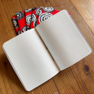 Handgebundenes A6 Notizbuch – Tomoe River Papier & handbemaltes Echizen Washi Cover Handgemachtes Notizbuch, TN Insert