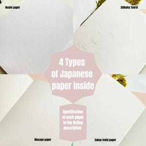 Handmade Japanese Paper Notebooks – Set of 2, Plain paper, A6 and Passport Size, 30 pages