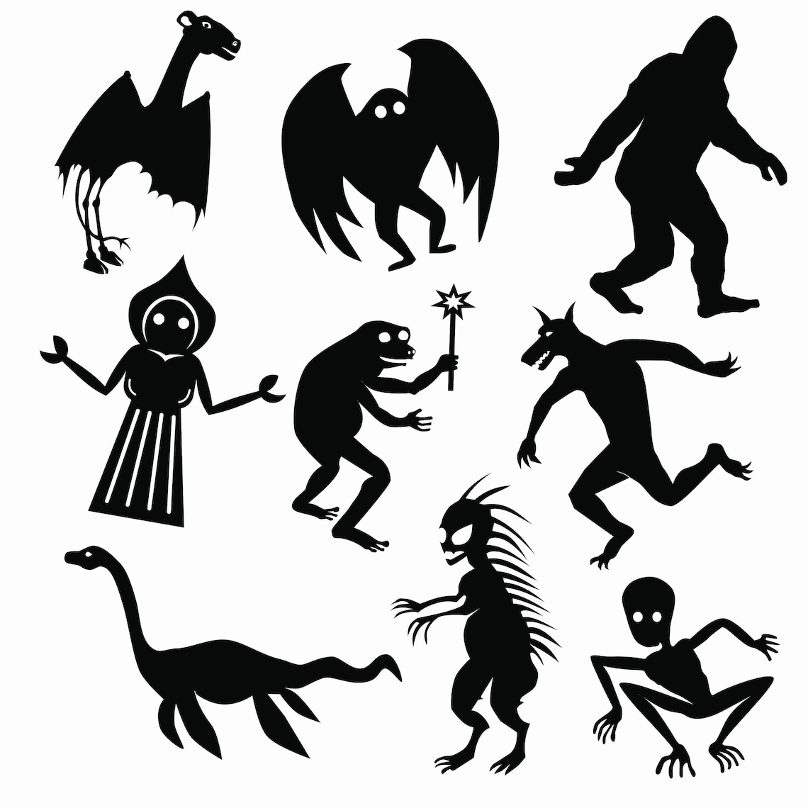 This Cryptid Svg Jpg, Tiff, Png, Gifsheet is Great for Craft Cutters ...