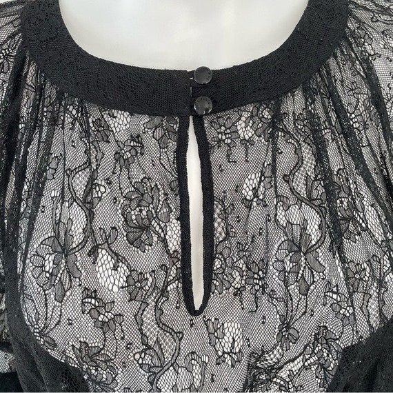 ANNE FONTAINE Sissilia Black Lace Blouson Sleeve … - image 5