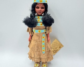 Muñeca Carlson RARA Princesa Sioux 20-24B Nativa Americana Ojos Abiertos NWT