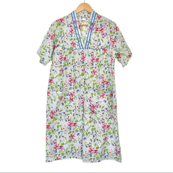 Sara Morgan Vintage Patio Dress Day Robe Size M - image 1