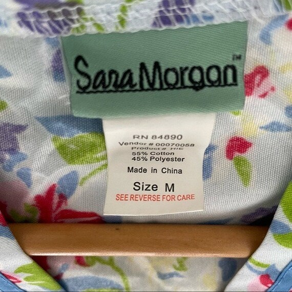 Sara Morgan Vintage Patio Dress Day Robe Size M - image 4