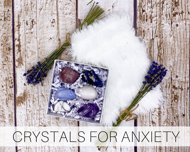 Anxiety Calming Crystal Set Calming Crystals Anxiety Etsy Australia