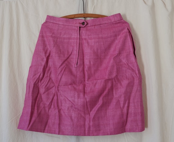 Mauve silk skirt suit, vintage by di Benedetto 80s - image 9