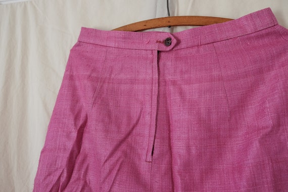 Mauve silk skirt suit, vintage by di Benedetto 80s - image 8