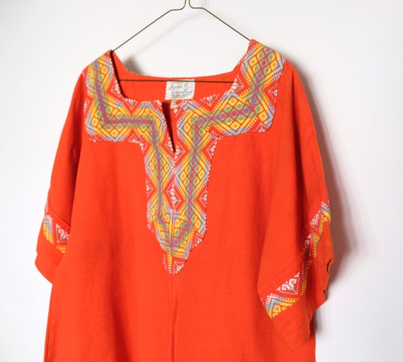 Orange EMBROIDERED Guatemala Top | Size S/M - image 3