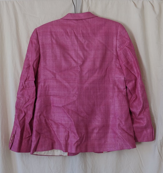 Mauve silk skirt suit, vintage by di Benedetto 80s - image 5