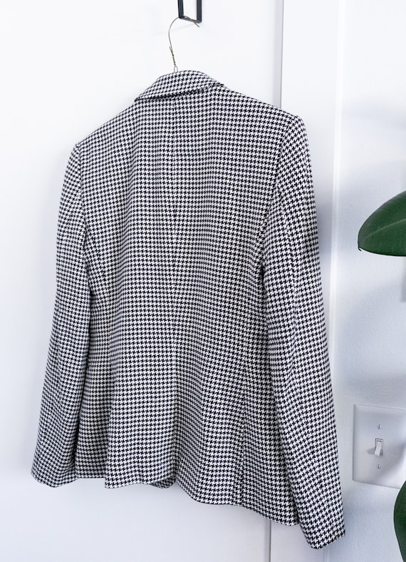 Lauren Ralph Lauren black and white houndstooth b… - image 8