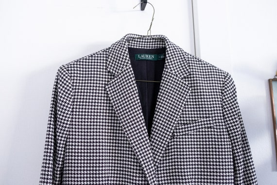 Lauren Ralph Lauren black and white houndstooth b… - image 5