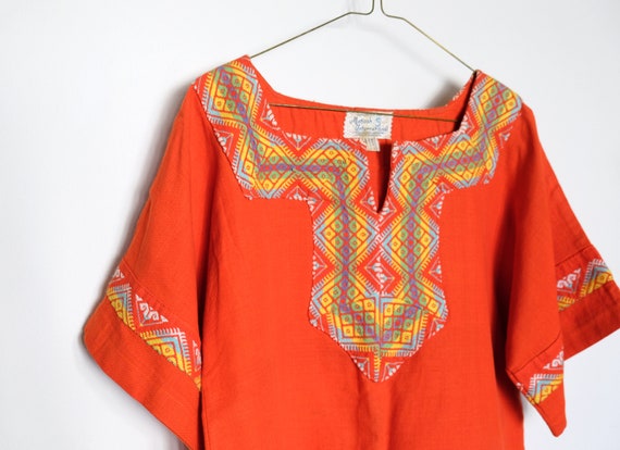 Orange EMBROIDERED Guatemala Top | Size S/M - image 2