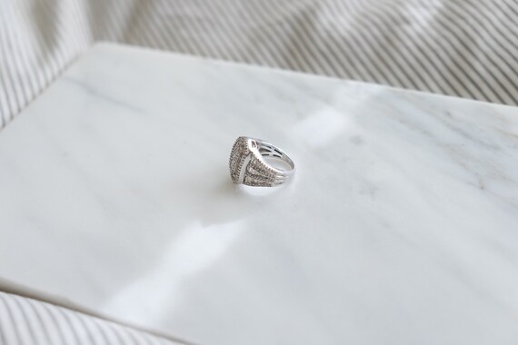 STERLING SILVER DIAMOND Ring - image 4